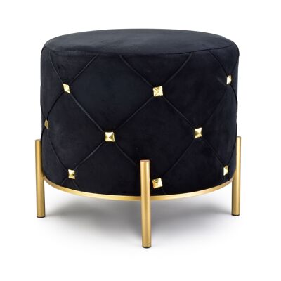 TULLY Pouffe black h40x46cm