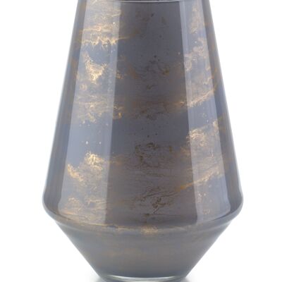 CRISTIE DIAMENT Vase en marbre gris h27cm