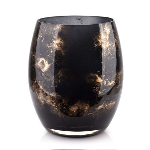 CRISTIE Vase 20x16cm black marble