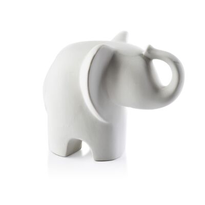 MIA WHITE Elefante figura 15x10xh12cm