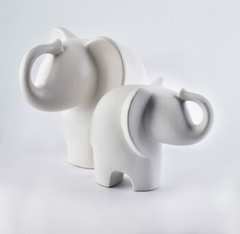 MIA WHITE Figurine éléphant 15x10xh12cm 3