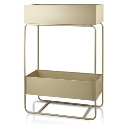 SWEN BEIGE Two-level bar/flower stand 60x25.5xH:90 cm