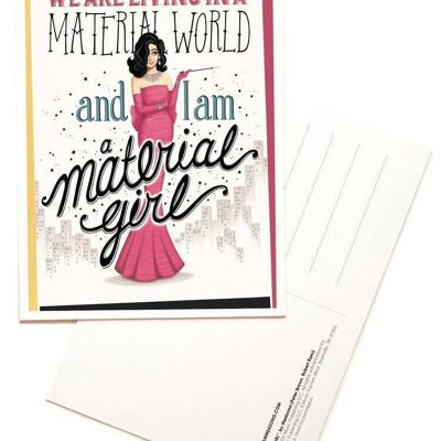 Material Girl Postcards