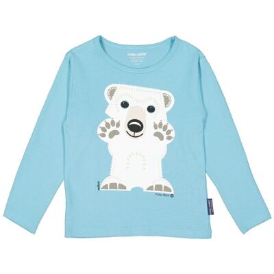 T-shirt a maniche lunghe dell'Orso Polare