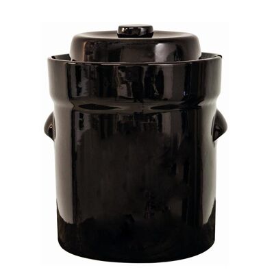 10L - Pot à choucroute avec pierres lacto-fermentation 10L Marron