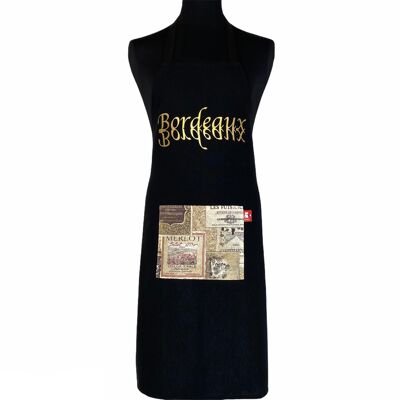 Apron, “Bordeaux Mirror” black