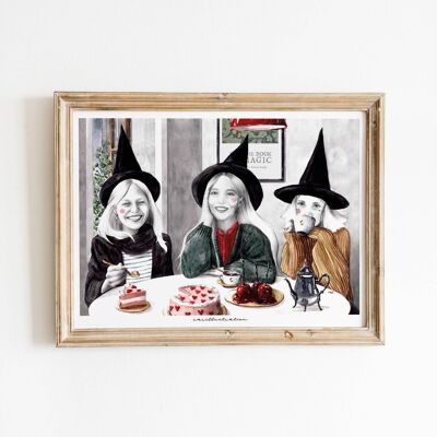 Print "Merienda de brujas" (Witch Tea)