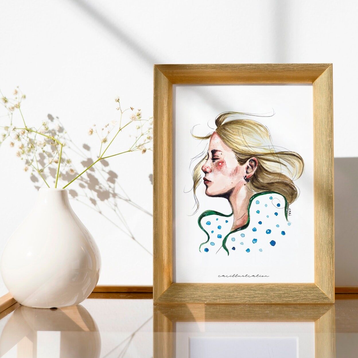 Stampa "La ragazza del vento" (A5)