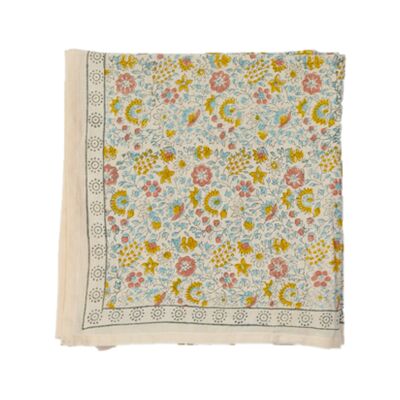 Sooraj Hazel “Indian flowers” print scarf