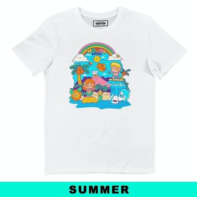 Camiseta Hawaii Kawai - 100% lindo, camiseta de verano 100% playa