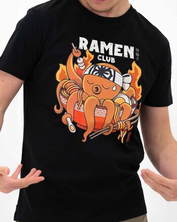 Tako Ramen Club T-shirt - Food & Japan Theme 4