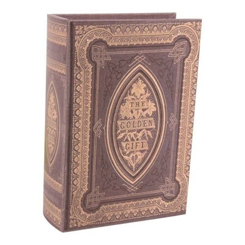 Book box 27 cm Golden gift