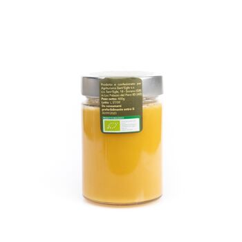 Miel de tournesol cru biologique non filtré 400gr 1