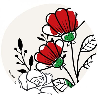 Placemat Poppies