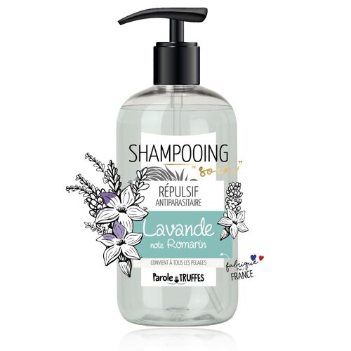 Shampooing Soin répulsif Lavande et note de Romarin