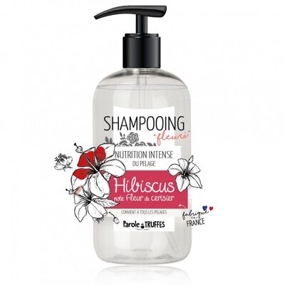 Shampoo fiorito di ibisco e fiori di ciliegio