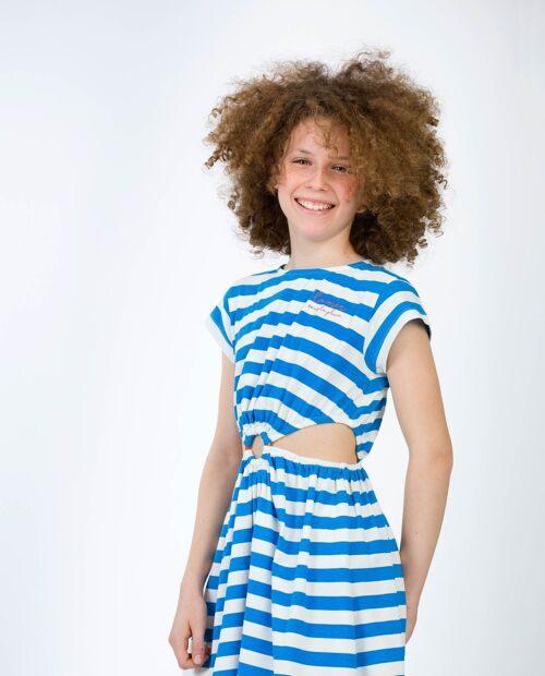 Girl's striped casual dress VUERTO
