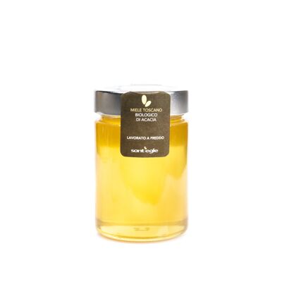 Acacia Honey and Raw Organic Unfiltered Saffron 400gr