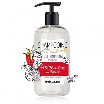 Shampoo mit fruchtiger Walderdbeere und Basilikumnote