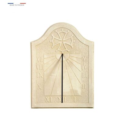 Sundial Toulouse Cross pattern natural stone 31cmx45cm