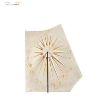 Sundial Sun motif Natural stone deco 33cmx42cm
