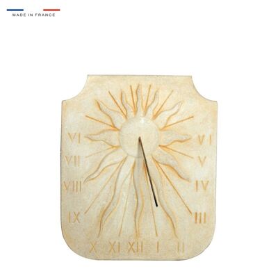 Sundial Sun pattern relief natural stone 38cmx44cm