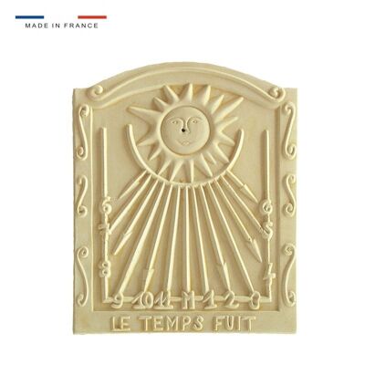 Reloj de sol Le Temps Fuit patrón piedra natural 33cmx40cm