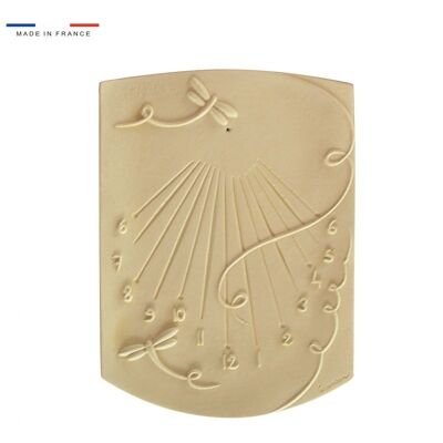 Dragonfly motif sundial natural stone 35cmx50cm