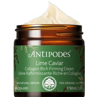 Lime caviar cream