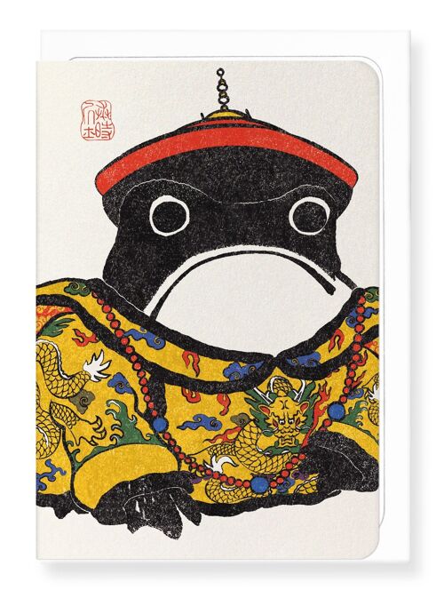 QING EMPEROR EZEN FROG Greeting Card