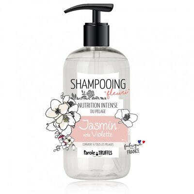 Shampooing Fleuri Jasmin et note de violette