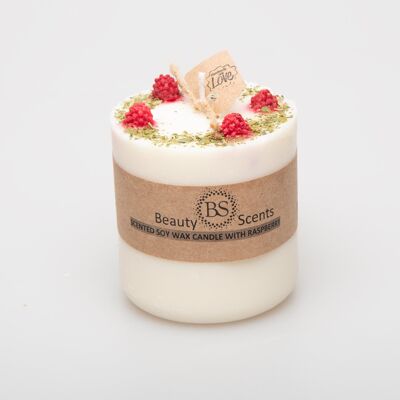 Medium Candles with Raspberry