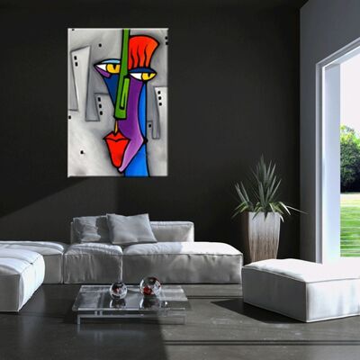Pop Art Face Abstract Painting