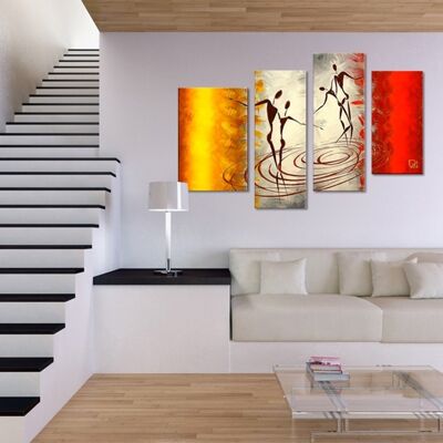 African Dance Canvas Painting