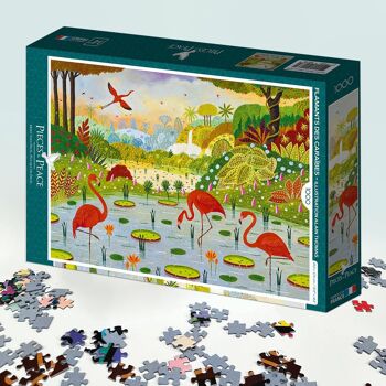 Flamants des Caraïbes - Puzzle 1000 pièces 3