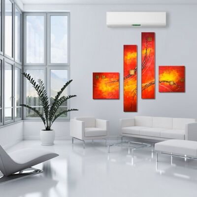 Abstract Fire Contemporary Painting
