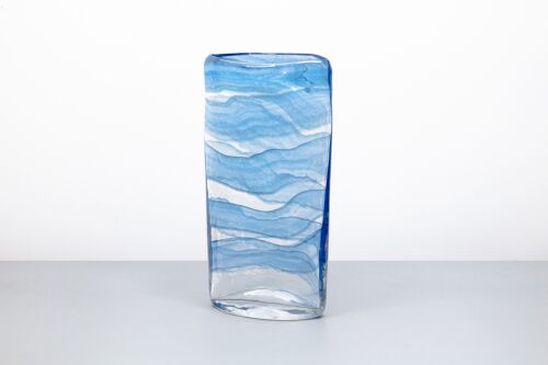 Glass Blue Vase | in a Blue colour | Handblown | Tall Vase