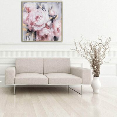 Pink flowers painting picture