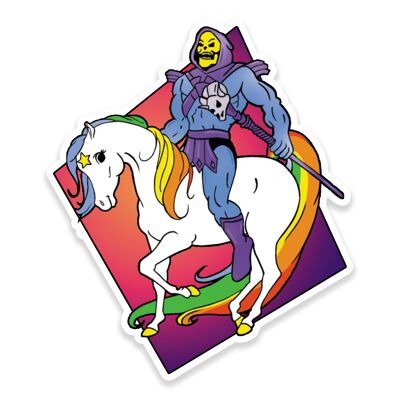 Starlite Skeletor He-Man 1980s Inspired Vinyl Sticker