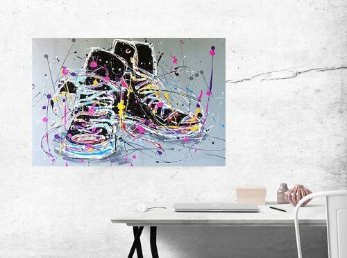 Tableau Peinture Sneakers