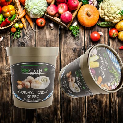 Billers Organic BBCup Instant Soup Garlic Cream