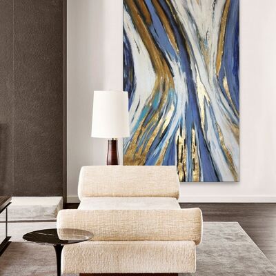 Gold Line Abstract Painting