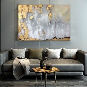 Peinture Abstraite Gold Sky