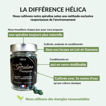 Spiruline cultivée en France 420 Comprimés 6
