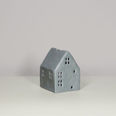 Porcelain House | Contemporary Tealight Holder | Handmade | Modern Home Décor| 2 colours & sizes | Glazed Finish