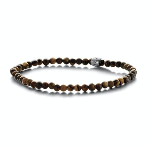 Kaliber Matt Tiger Eye Bracelet IPS Vintage 4mm/18cm