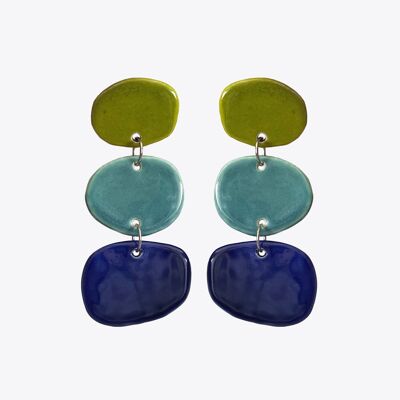 Long and light ceramic earrings Manola