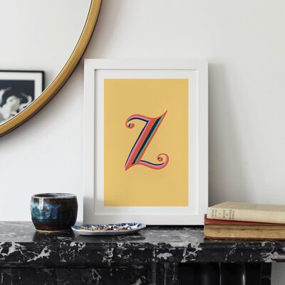 Letter Z Alphabet Print