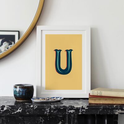 Letter U Alphabet Print