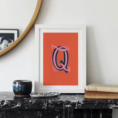 Letter Q Alphabet Print